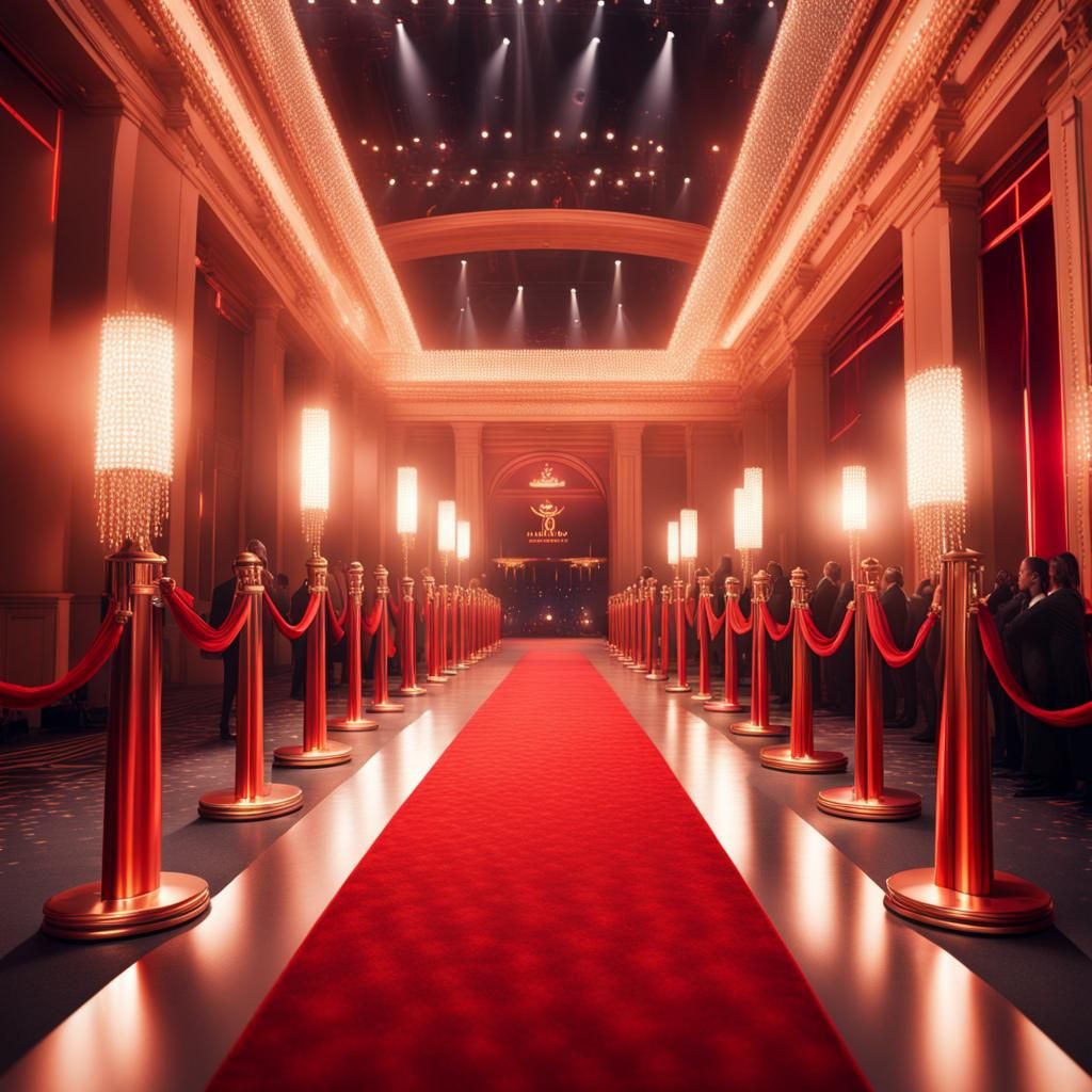 Red Carpet Awards Show - Ai Generated Artwork - Nightcafe Creator