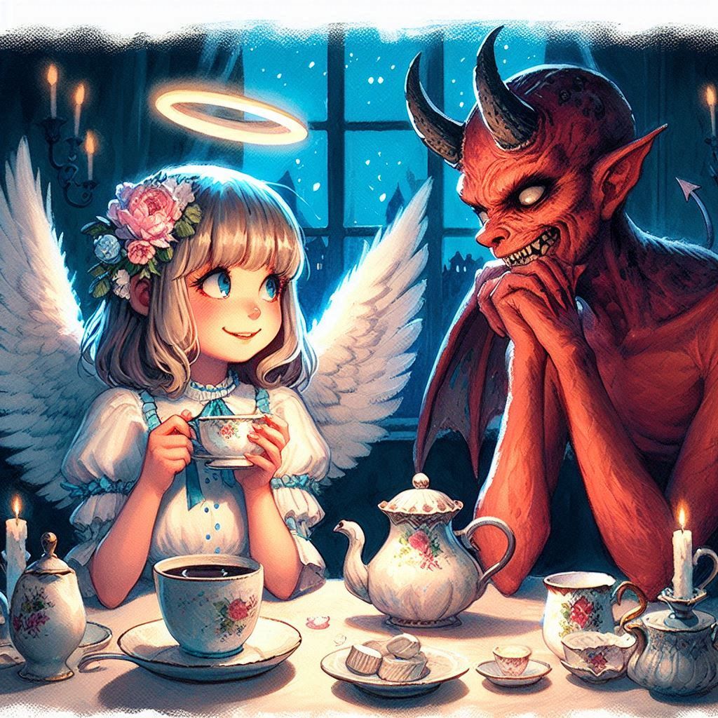 Tea Time! 🍵 😋😇😈