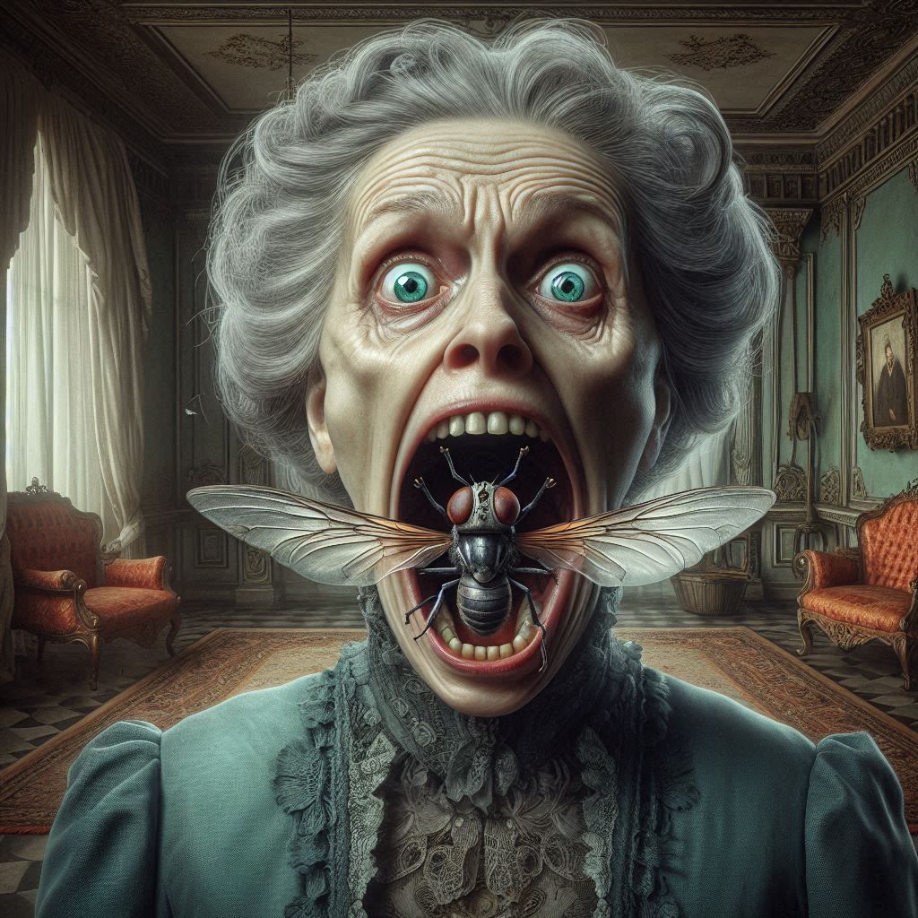 There was an old lady who swallowed a fly