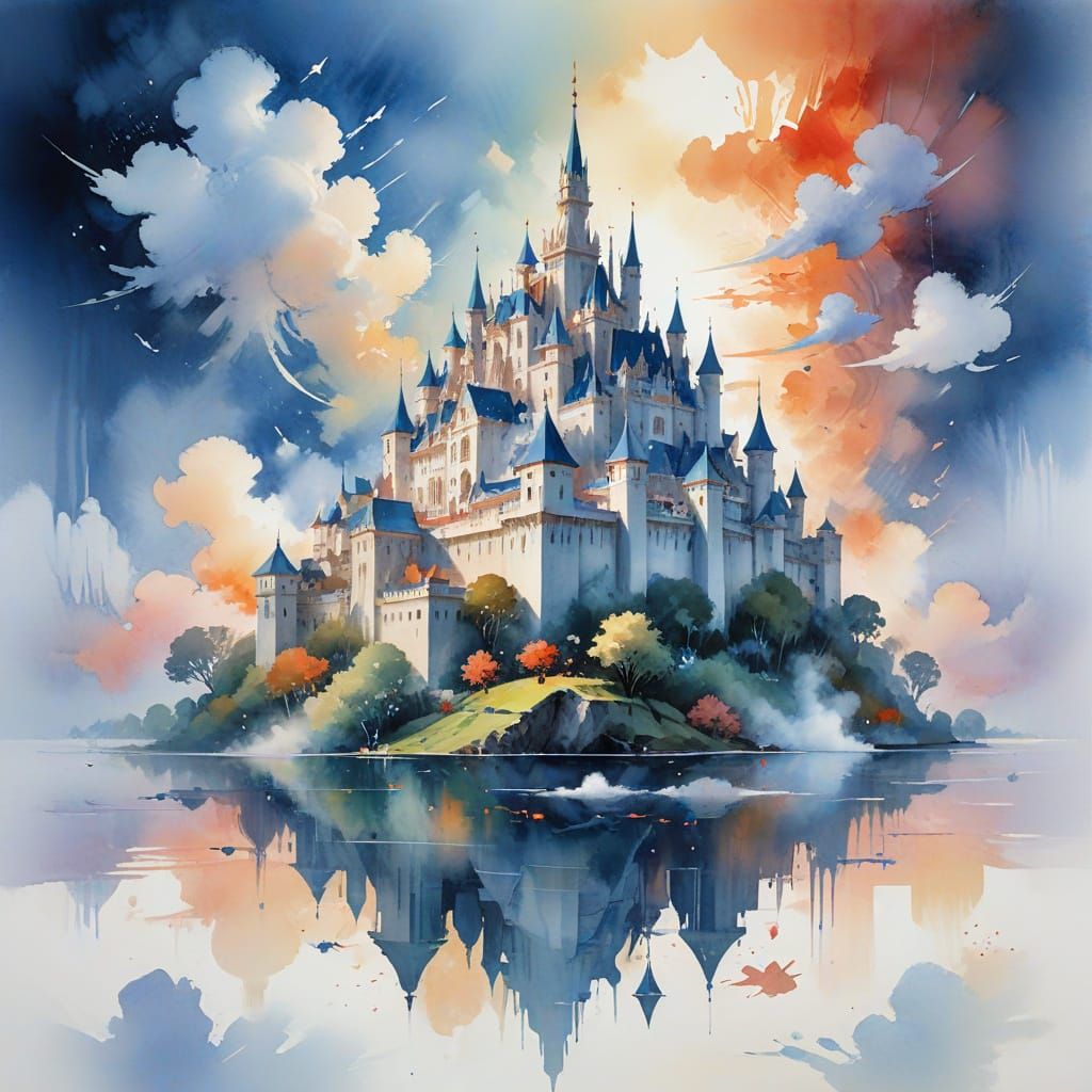 ארמון בצבעי מים