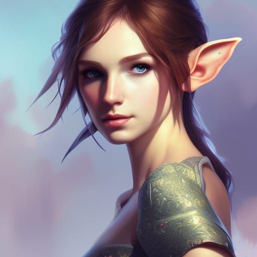 pretty female elf