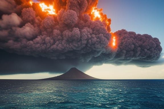 Vulcanic eruption on Hawaii