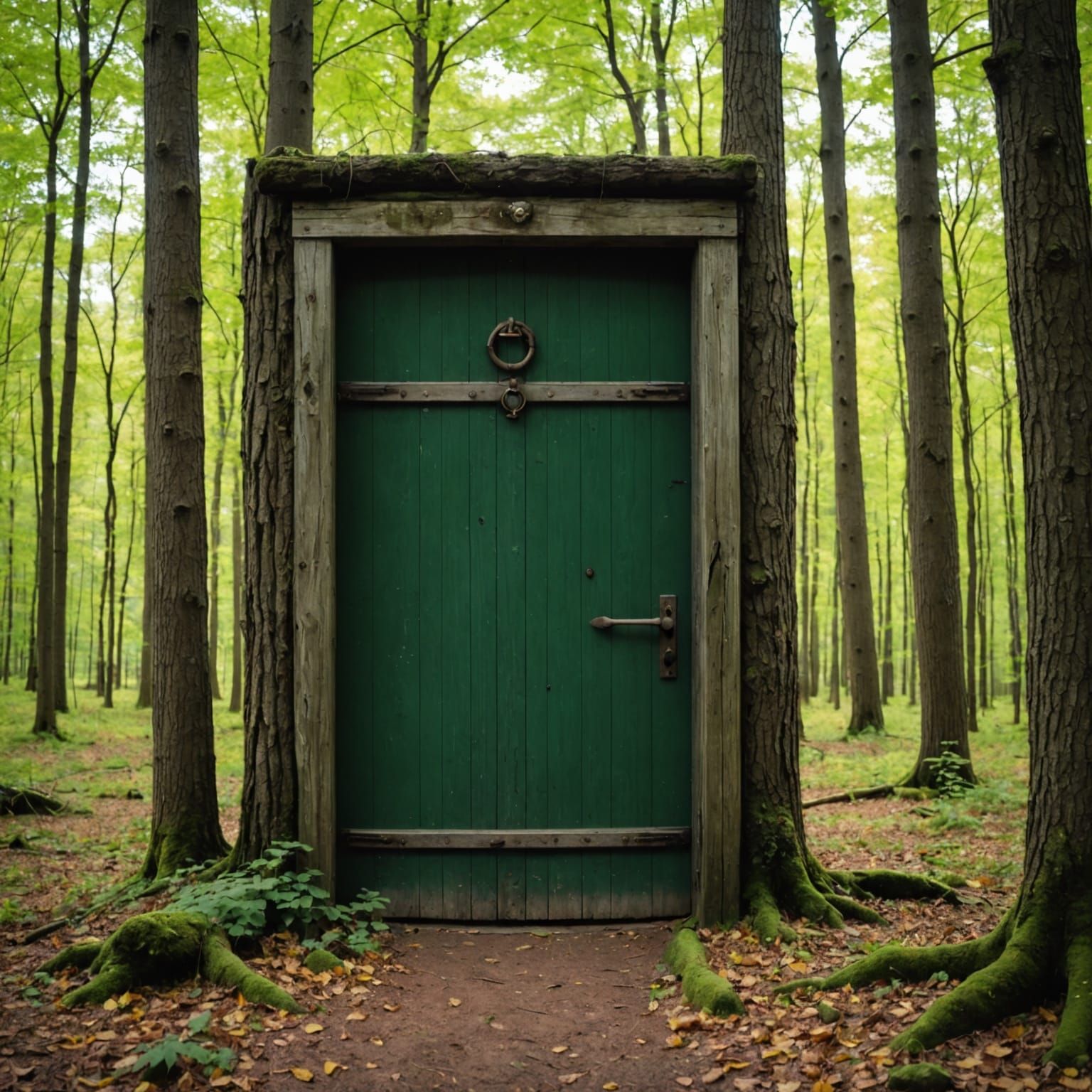 Door in the woods   by @dennisdahn