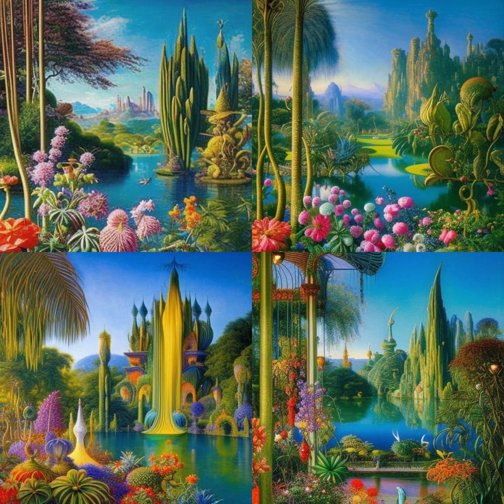 Water Garden - AI Generated Artwork - NightCafe Creator