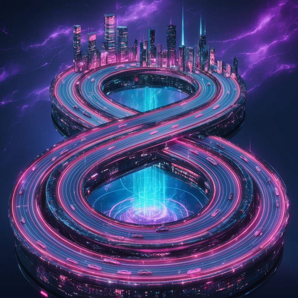 Eterna-8 - An Infinity Loop City  by @ChronoScribe