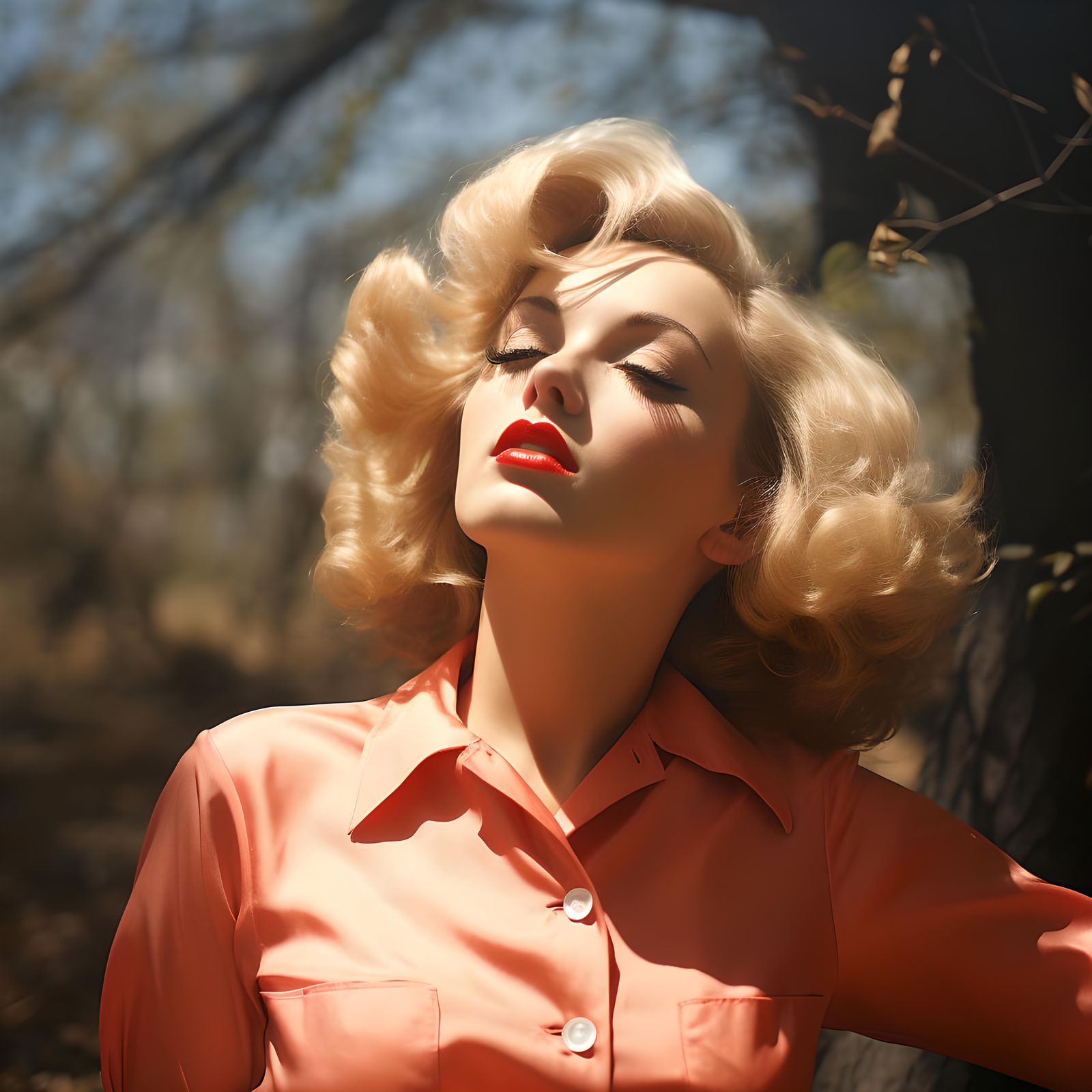 Norma Jeane enjoying the sun