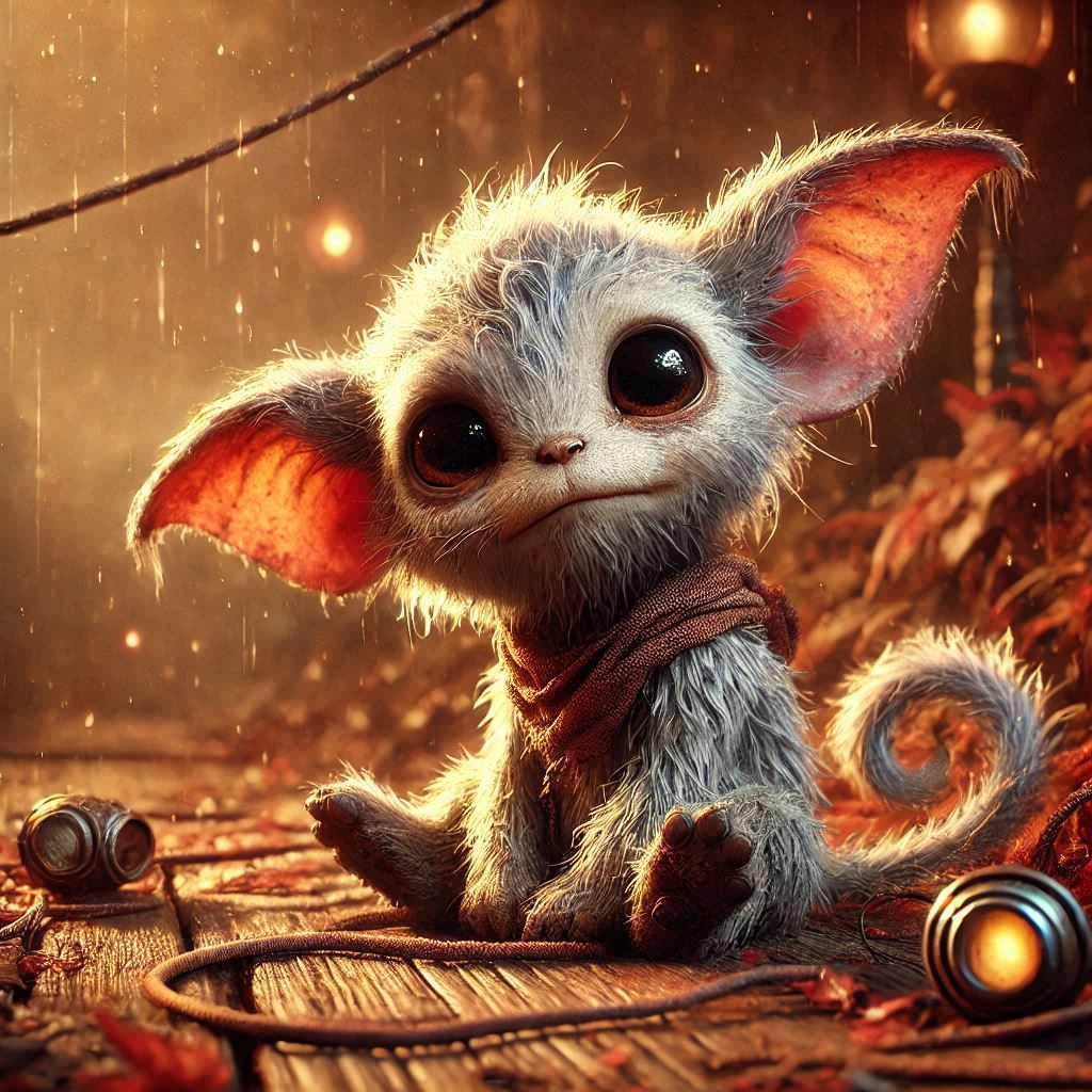 Adorable fairytale fantasy creature beautiful portrait..