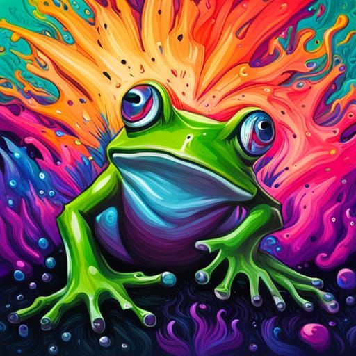 8-bit frog - AI Generated Artwork - NightCafe Creator