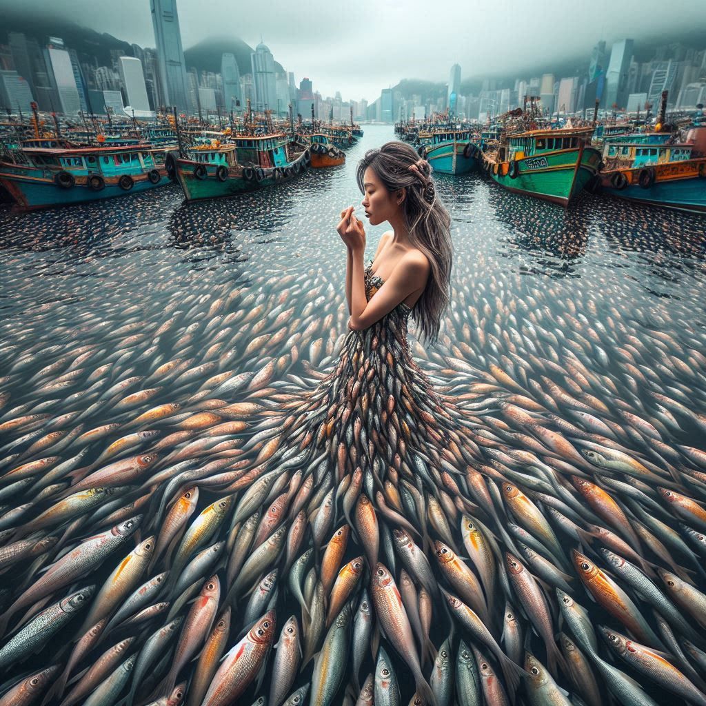 Clad in fish