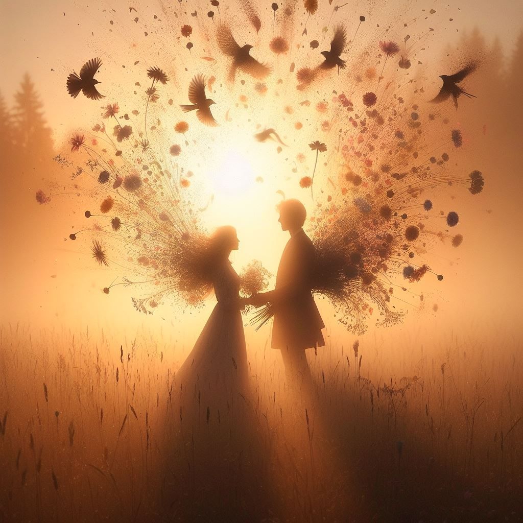 As we stroll along together
Holding hands, walking all along
So in love are we two
That we don't know what to do