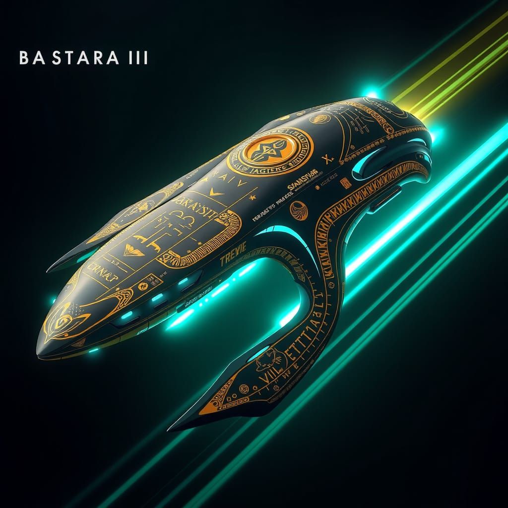The Starship Bastara III  by @Jade
