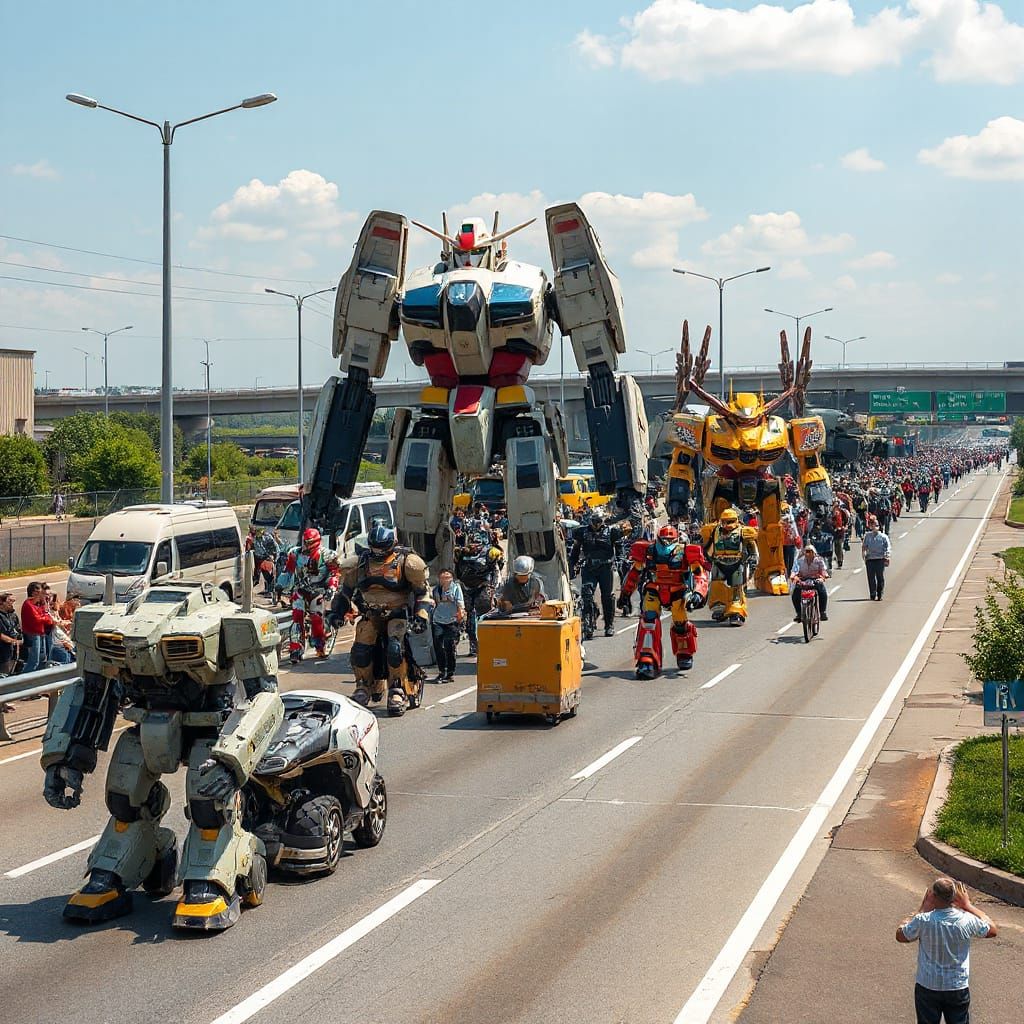 Traffic congestion  by @CookieMonster