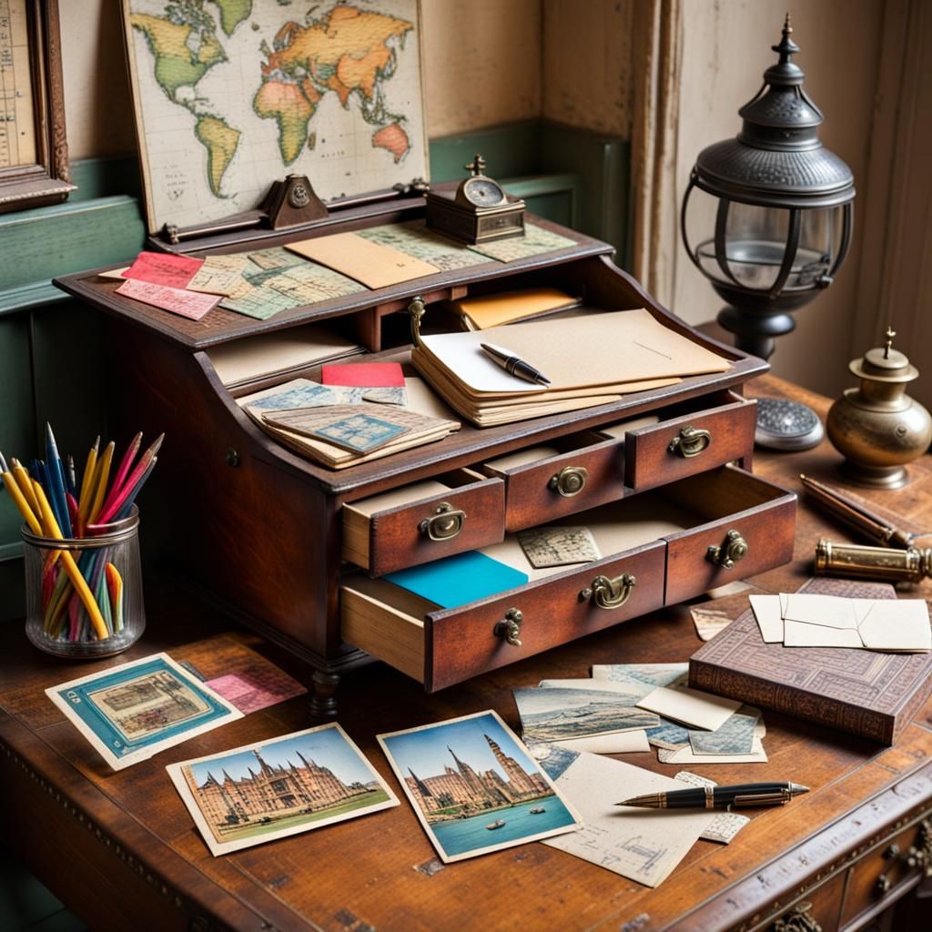 Postcard Lover's Desk