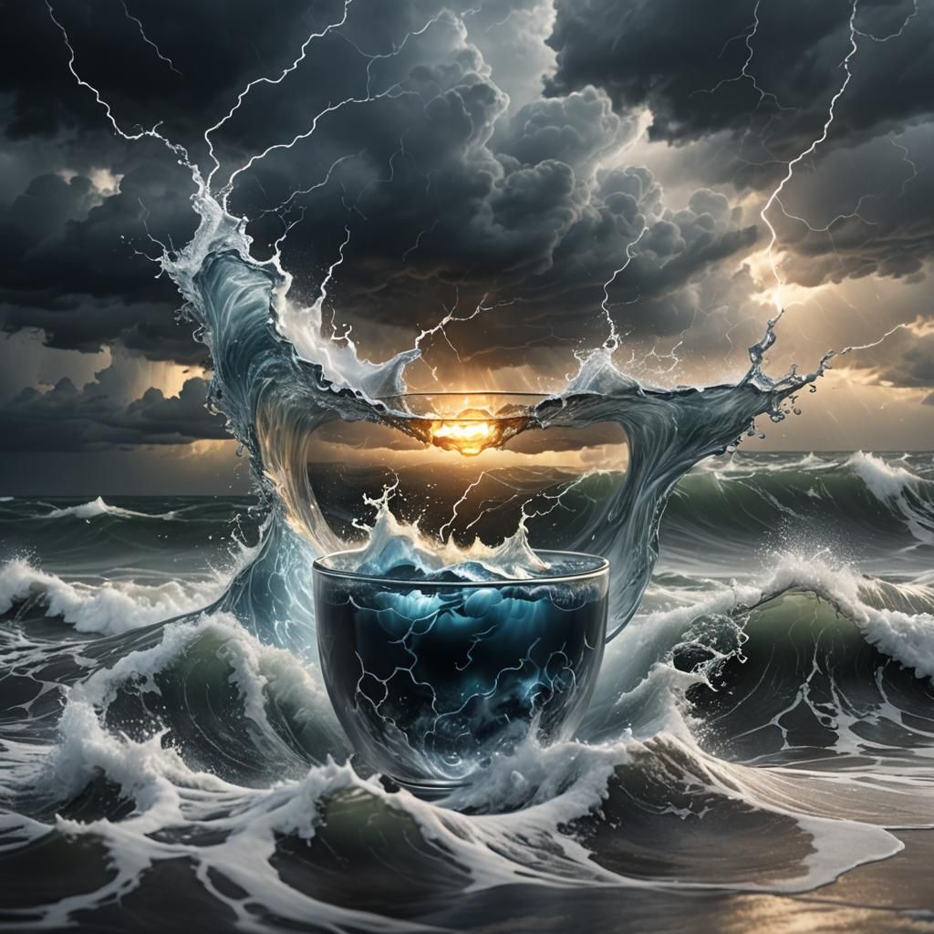 Storm in a Glass: Detailed Matte Painting
