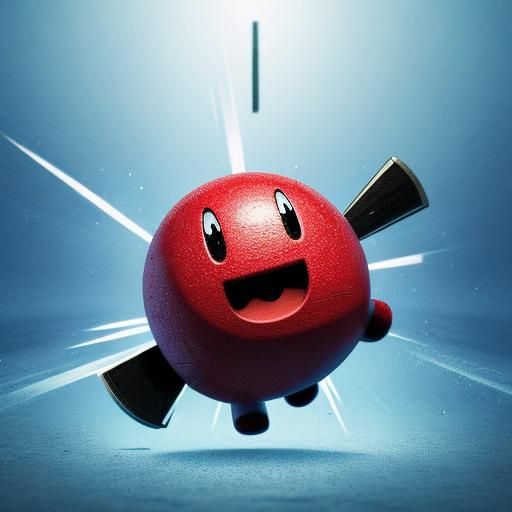 Video Game character Kirby at the best, sharp focus, high de...