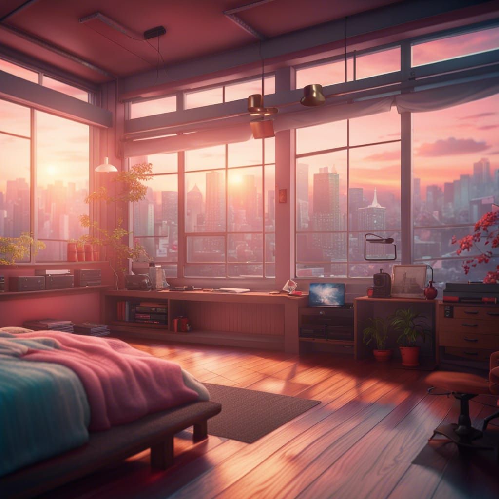 ArtStation - Anime VR Bedroom