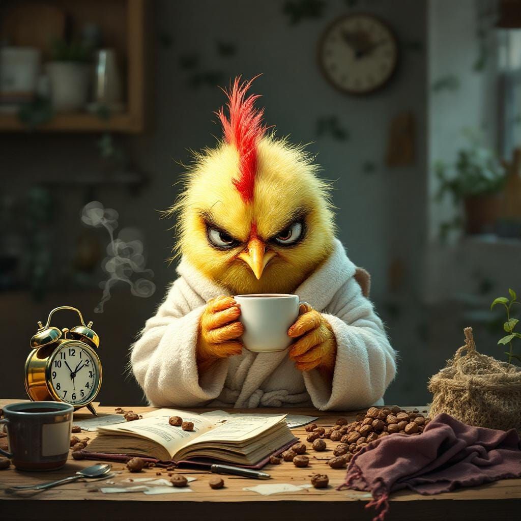 Grumpy Chicken  by @Franziskus Ninetails