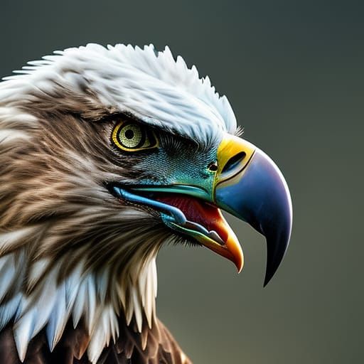 Blue Bald Eagle  by @Miny Boy