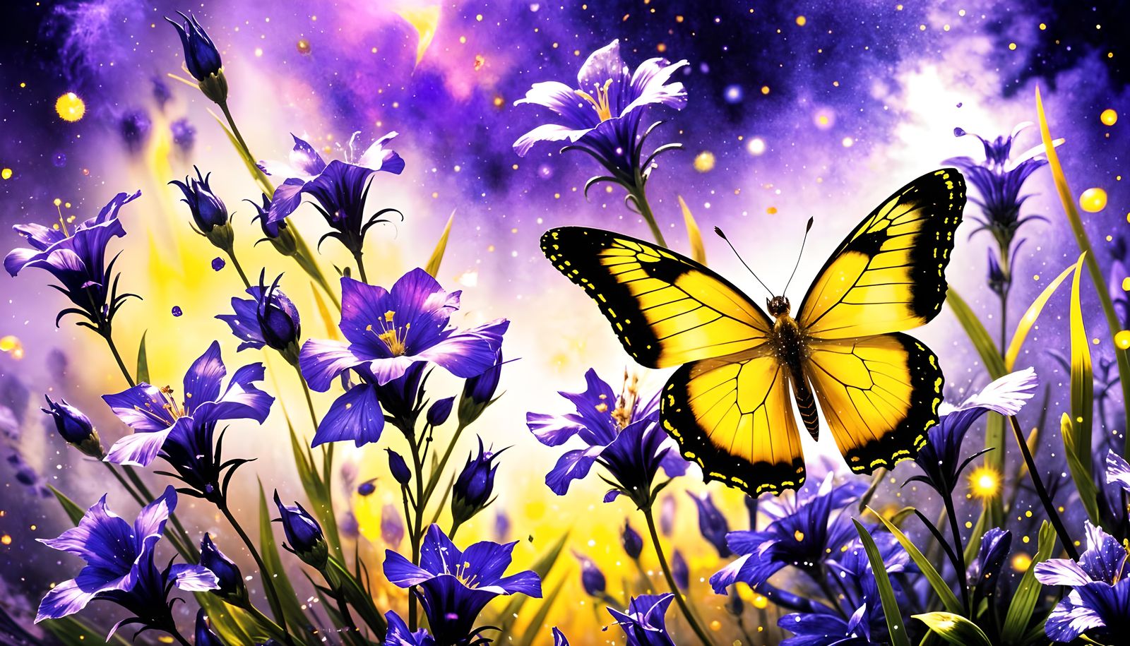 Purple and Yellow