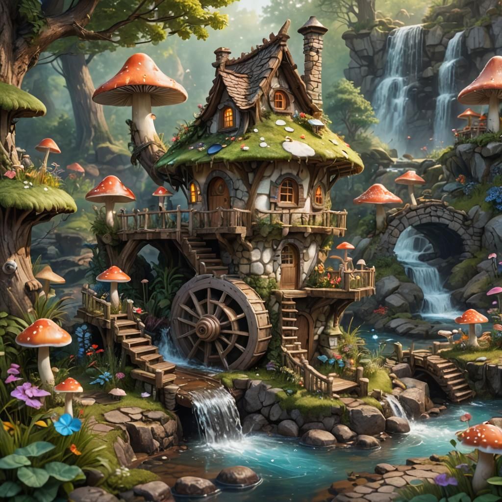 Perfect house for the mushroom lover  by @Hollothan
