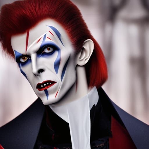 Dracula David Bowie 🧛🏼 Vampire Ai Generated Artwork Nightcafe Creator 4472