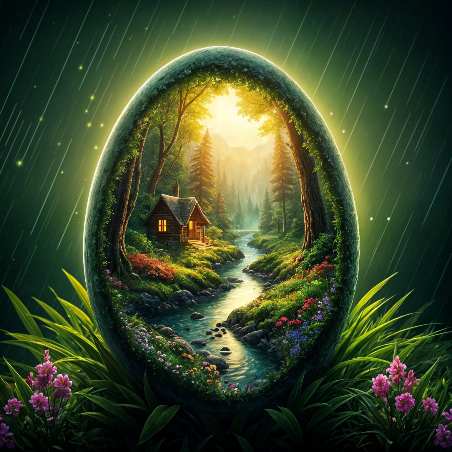 Inside an egg - Inside an egg