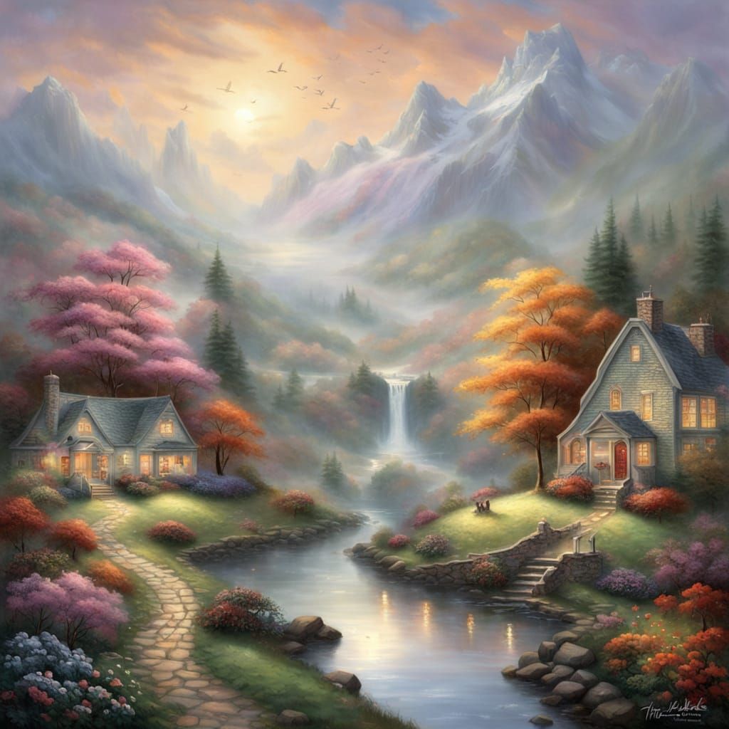 Ethereal Fantasy Landscapes in Whimsical Detail