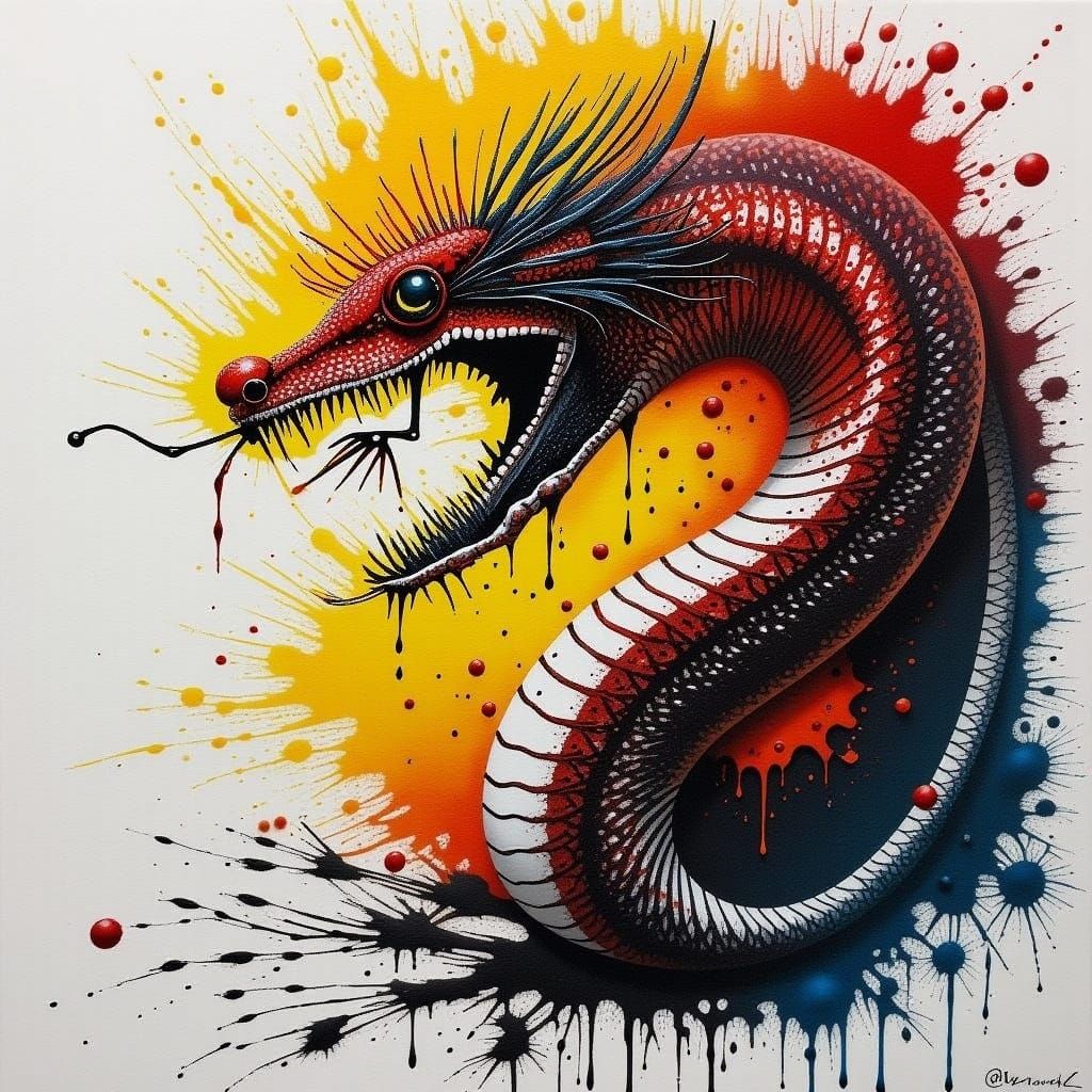 <lora:BLOOD ORANGE:1.0> King cobra 