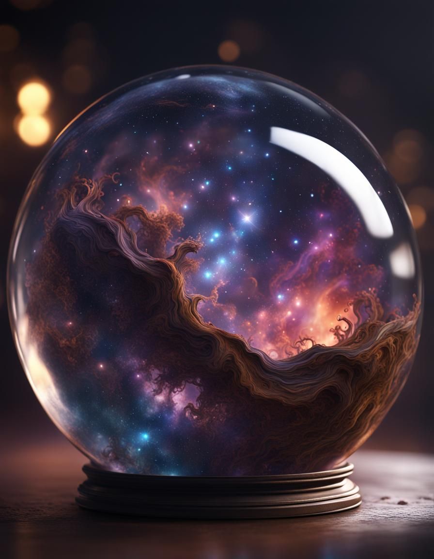 The galaxy in a glass ball