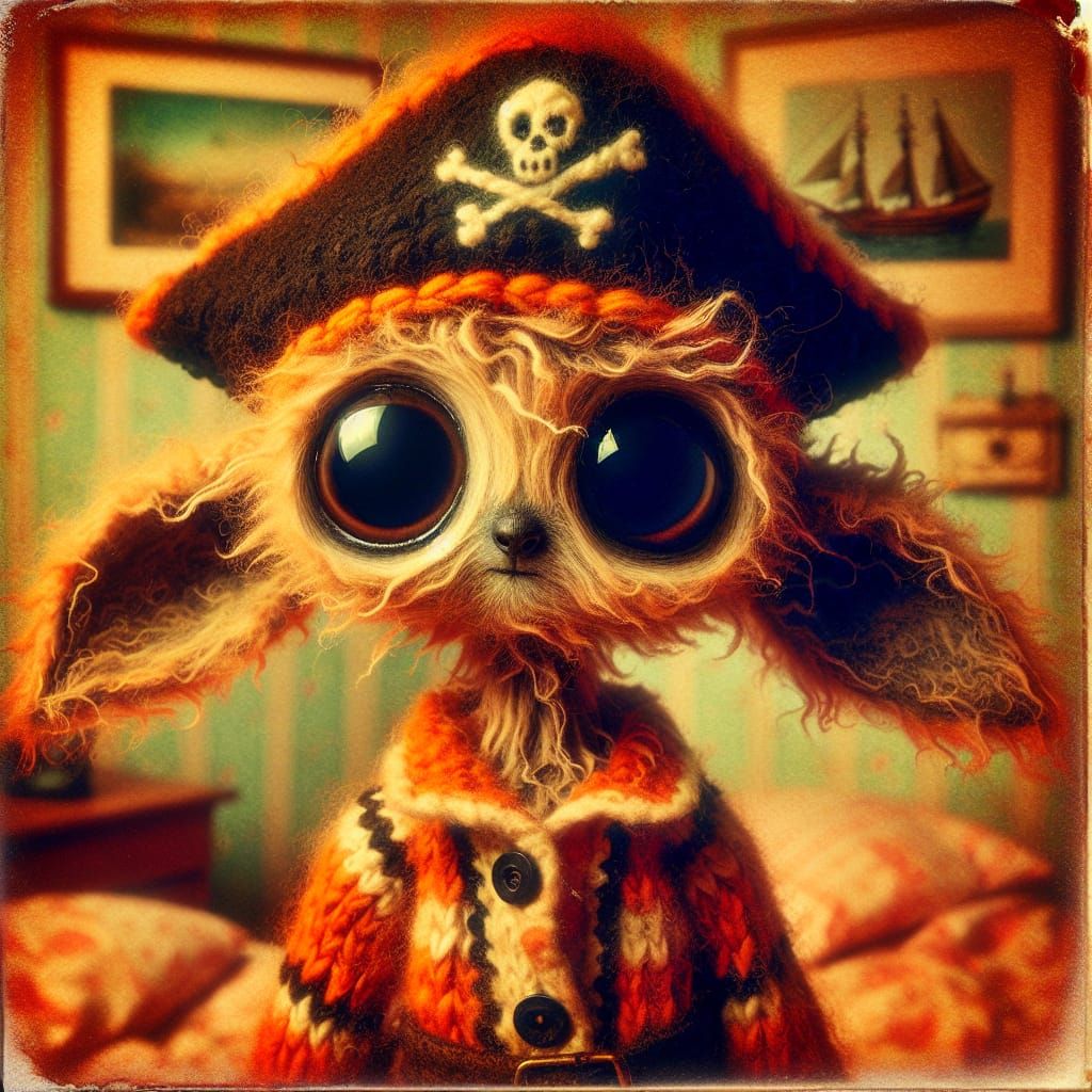 Woolly pirate alien. 🫠 - AI Generated Artwork - NightCafe Creator