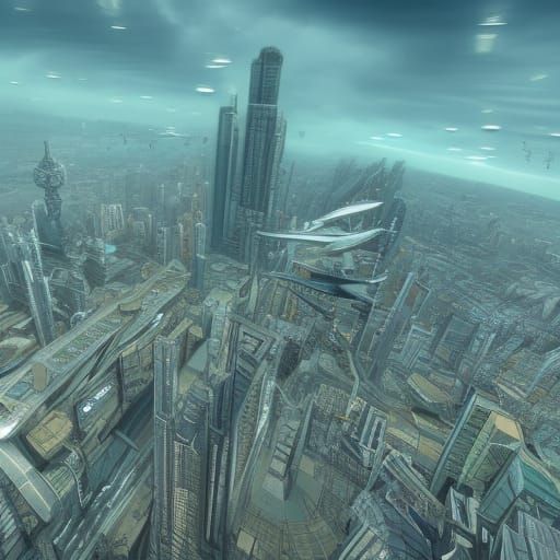 A flying city