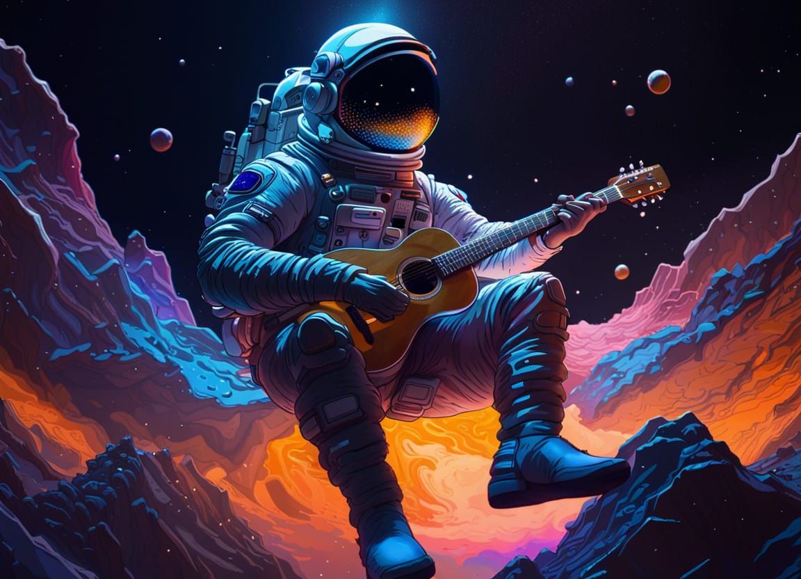 Silent music. AI Generated Artwork NightCafe Creator