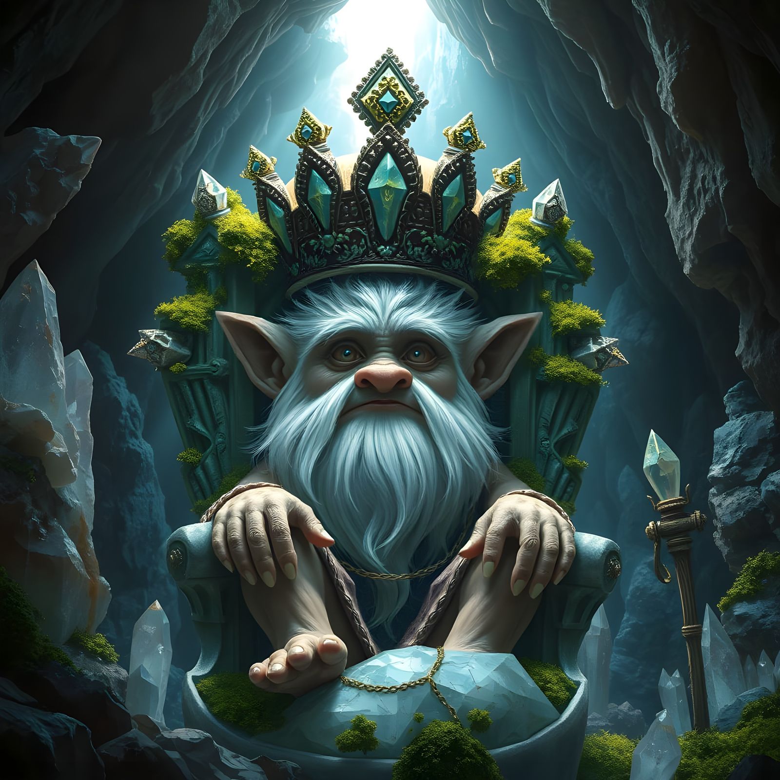 Troll king overseeing his realm …  by @Soulseed9 