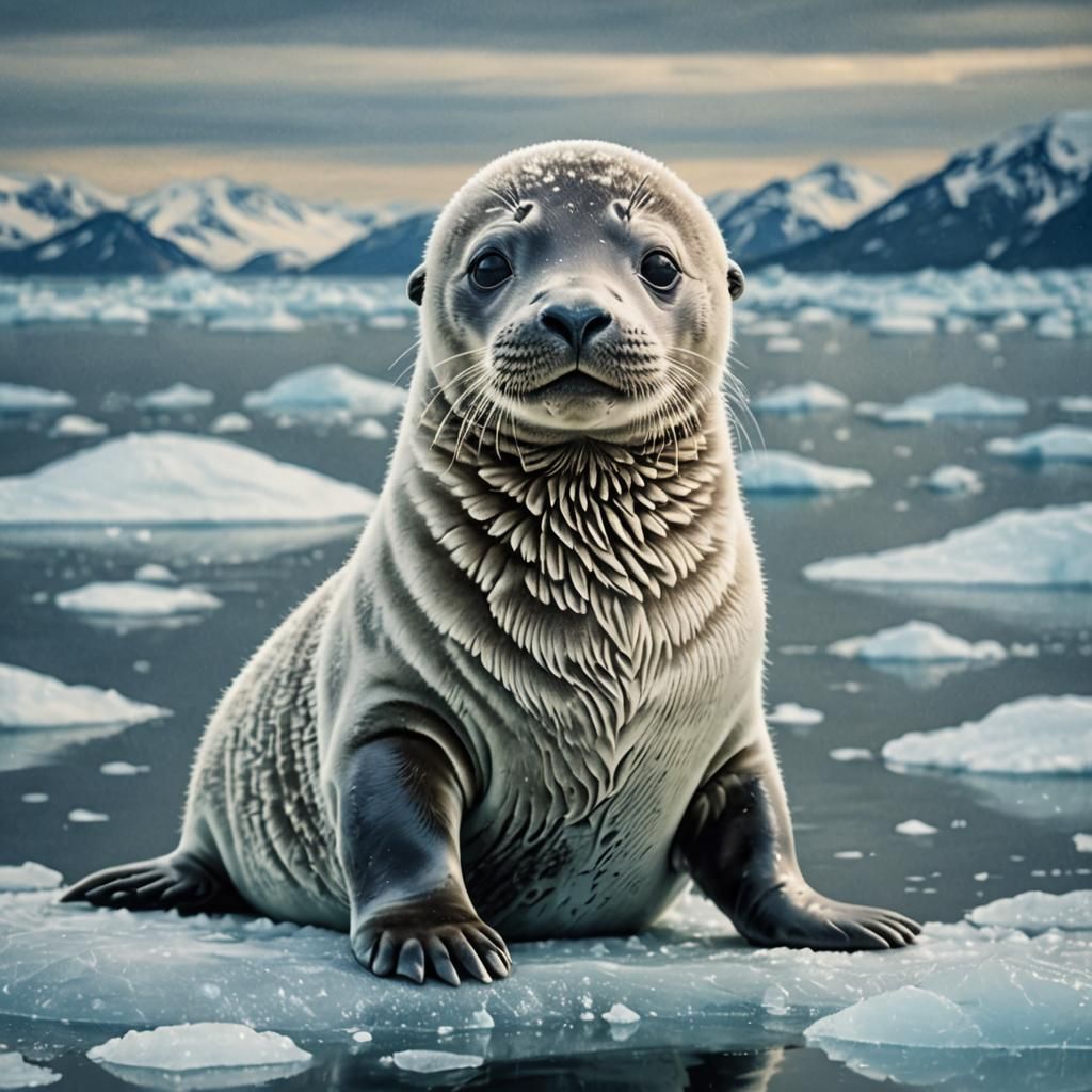The Little Seal  by @DAN Klorix
