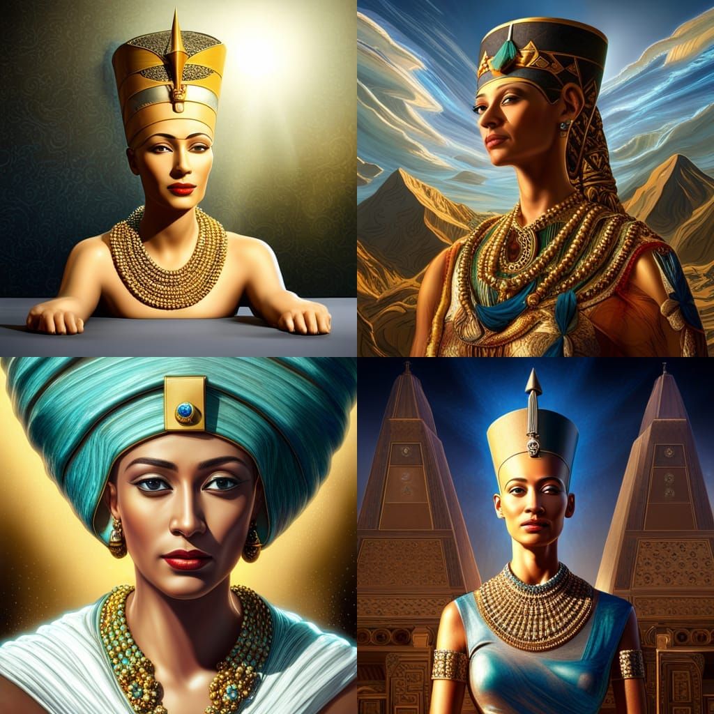 Queen Nefertiti - AI Generated Artwork - NightCafe Creator