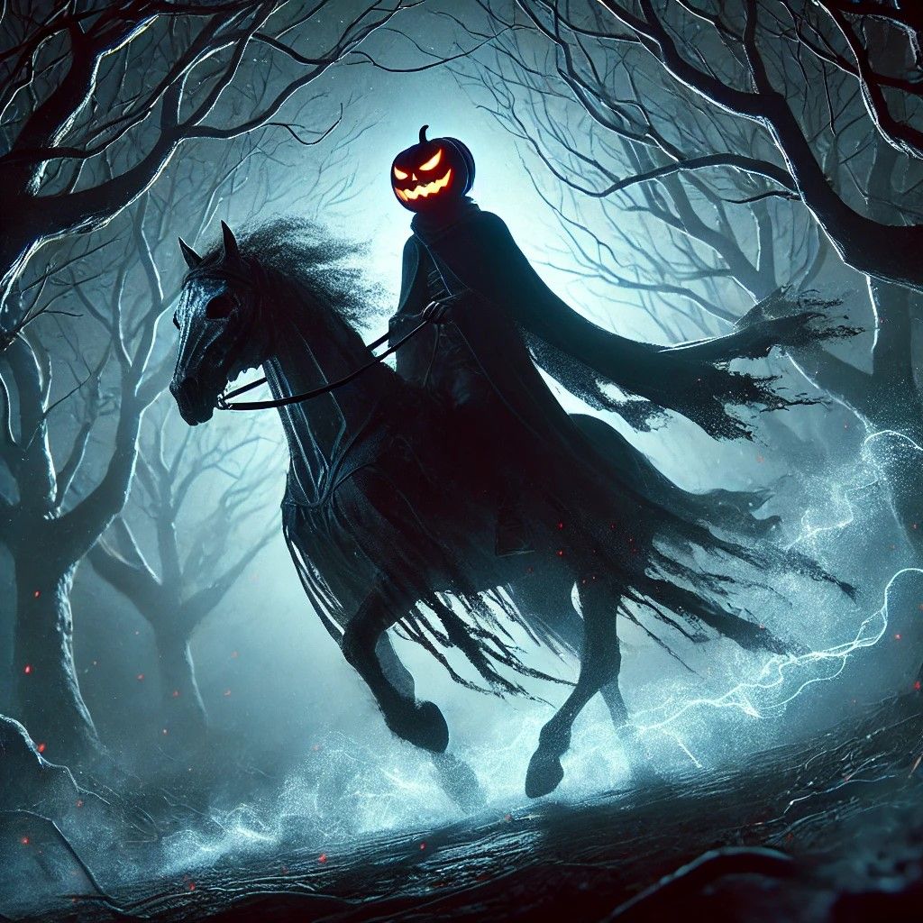 "The Phantom Rider of the Withered Woods"