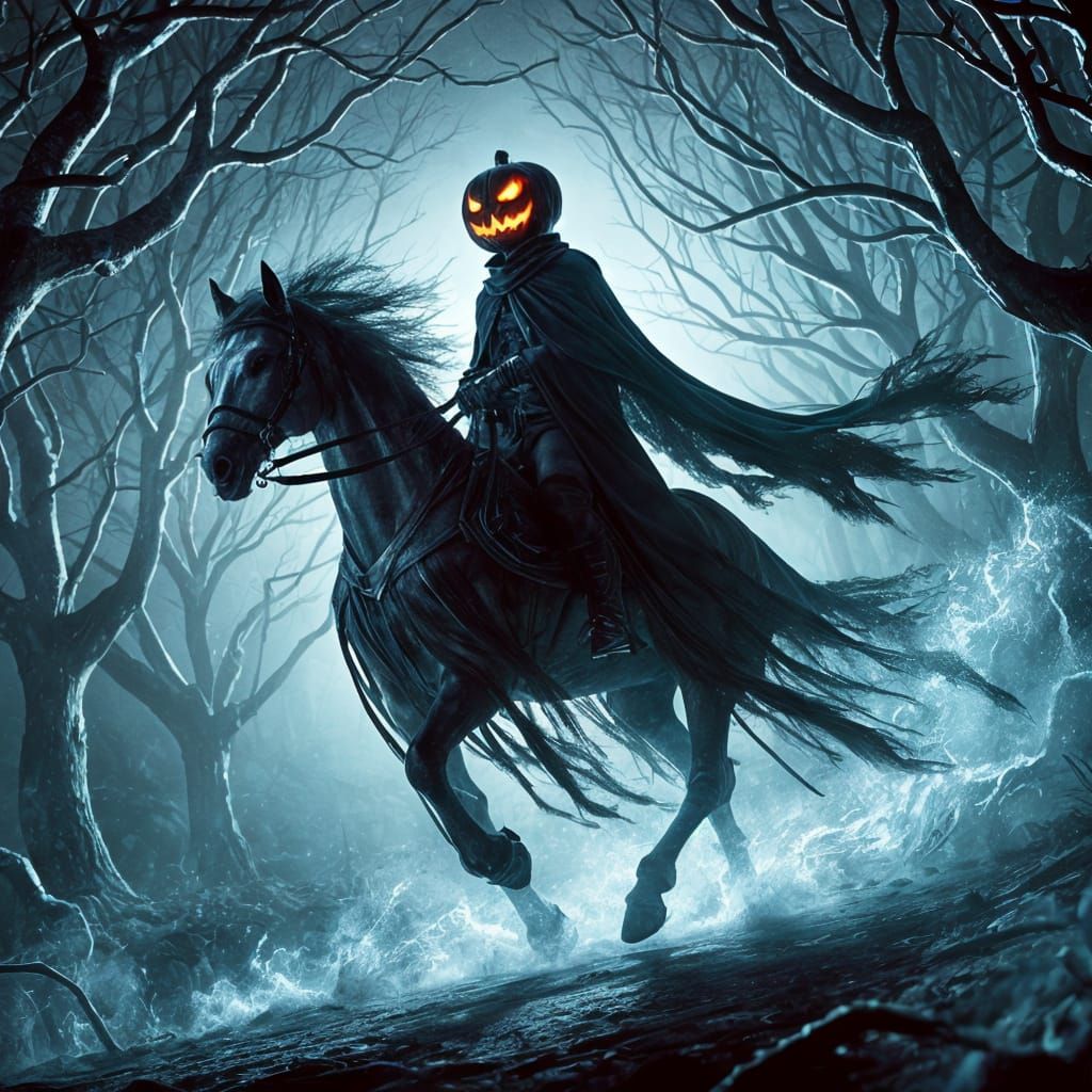 "The Phantom Rider of the Withered Woods"