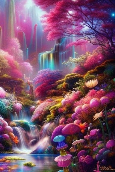 Fairytale Cloud Wonderland - Ai Generated Artwork - Nightcafe Creator