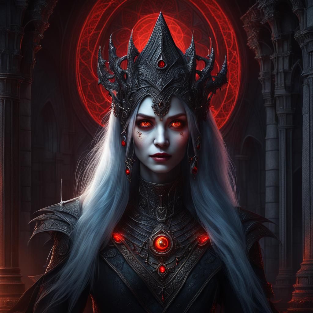 ortrait of a majestic gothic sorceress goddess. - AI Generated Artwork ...