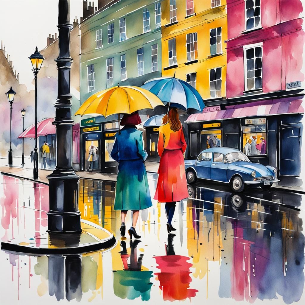 in the rain
