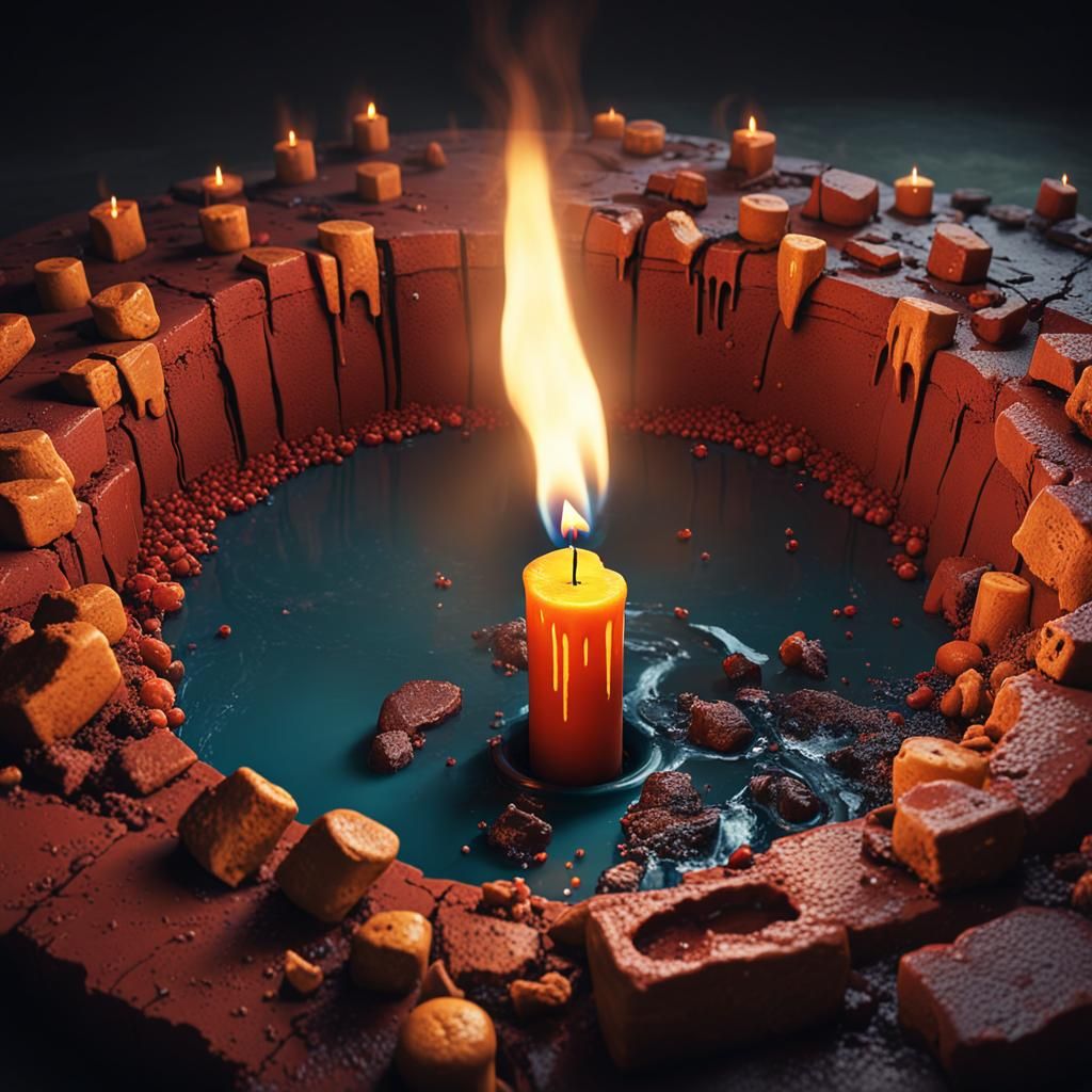 A reason to live with candles burning  in a pit of hate and ...