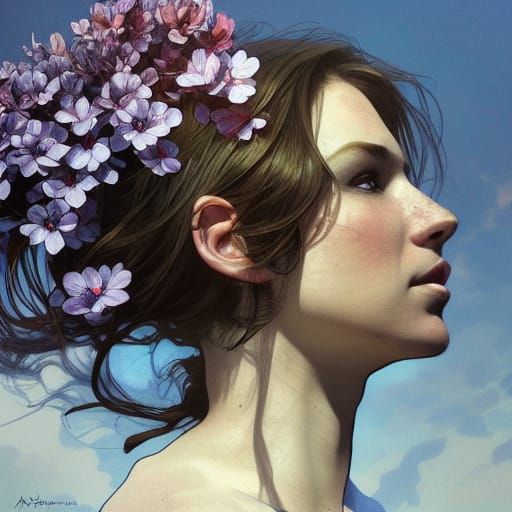 Girl looking out at the world