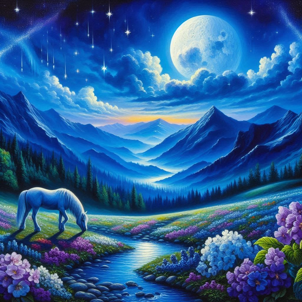 Beautiful night landscape