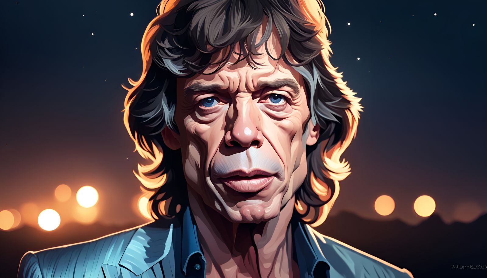 MICK JAGGER 🔥🎷 Wild Horses SAX COVER Thumbnail AI Generated Artwork
