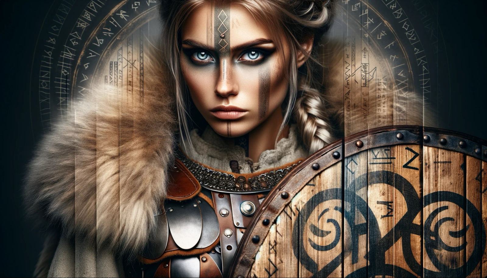Shieldmaiden's Resolve: Protector of the Sacred Codes