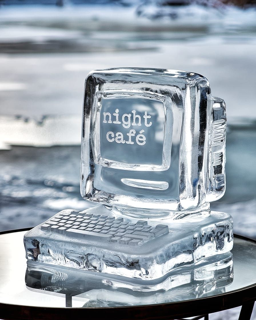 Ice Sculpture Vintage Computer