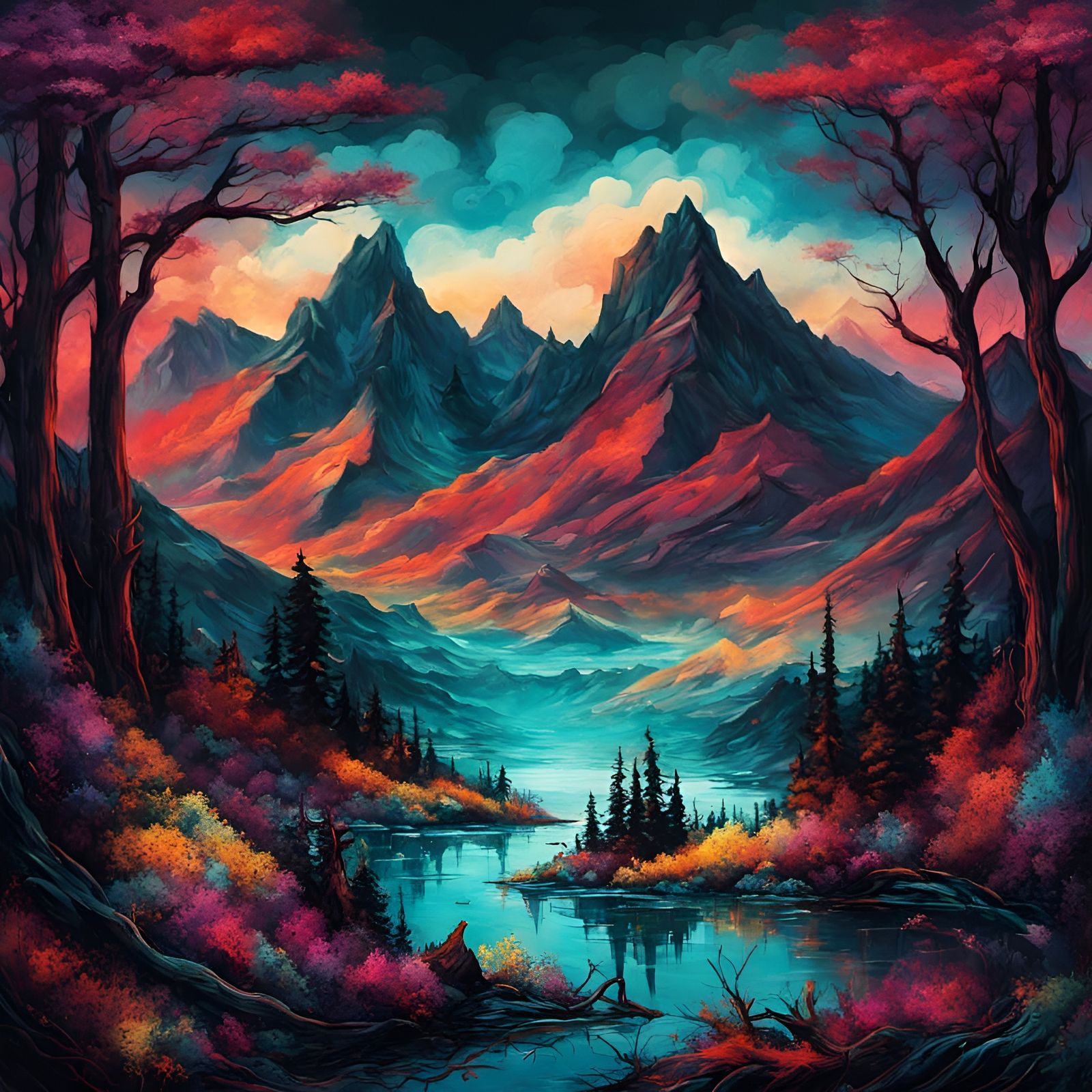 Mountain Landscape, Chile  by @Evianna