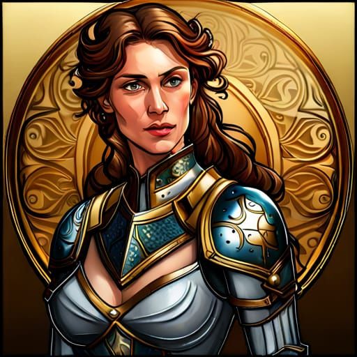 Medieval lady knight