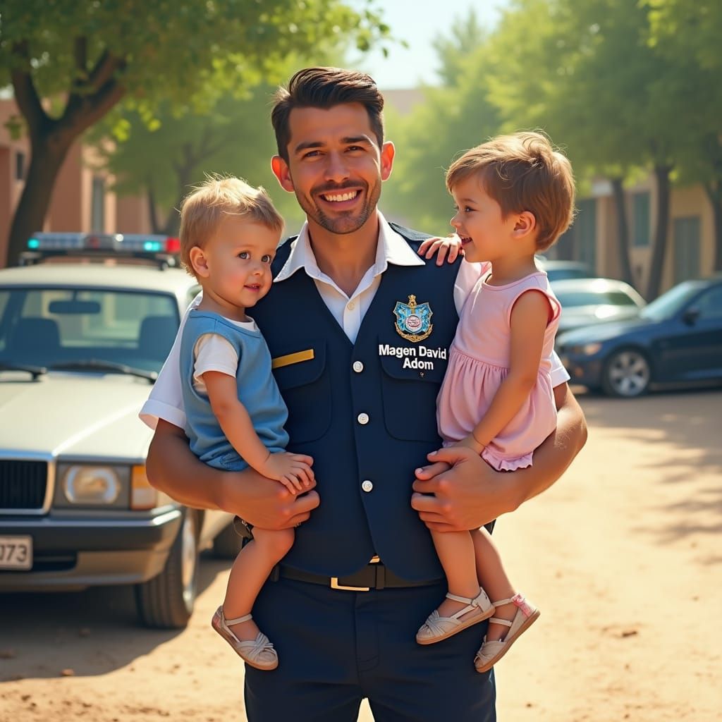 Paramedic's Gentle Embrace: Fatherly Love and Protection