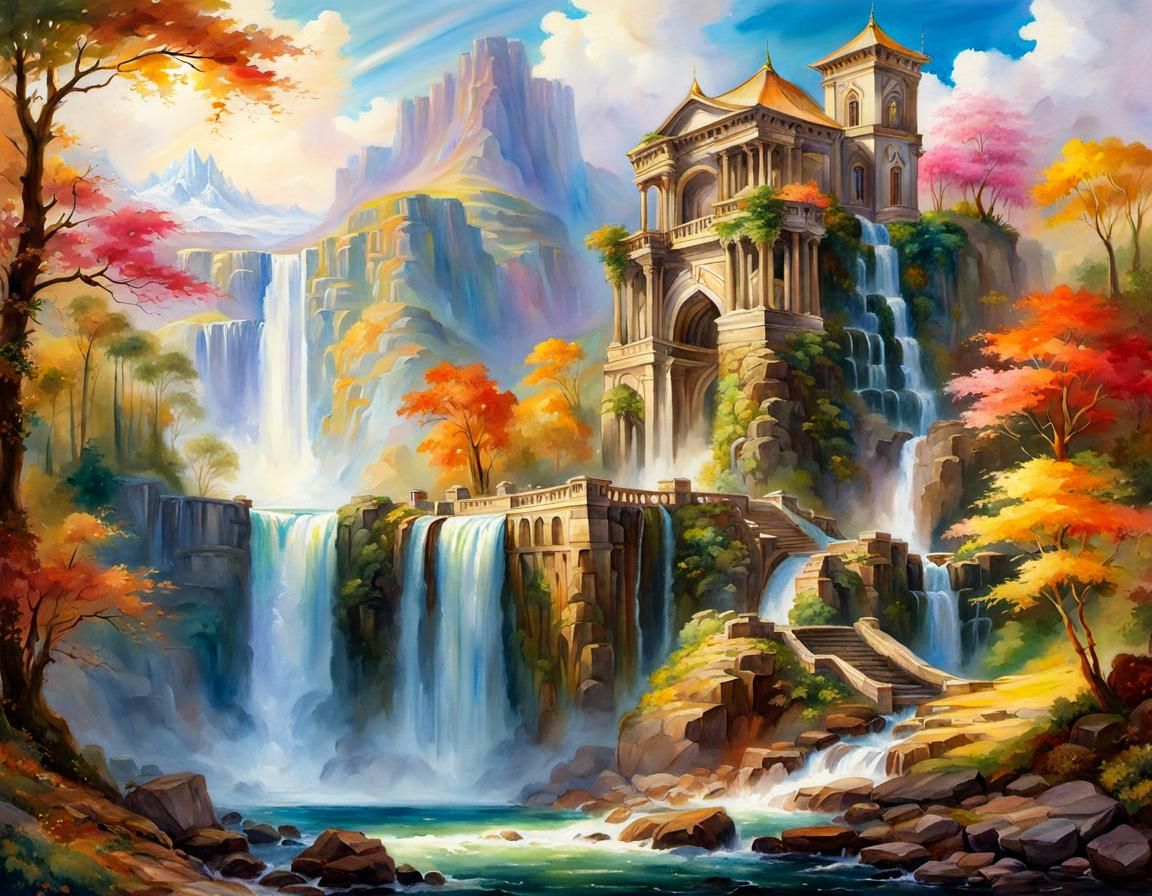 Waterfall Fantasy  by @Sharonjoy
